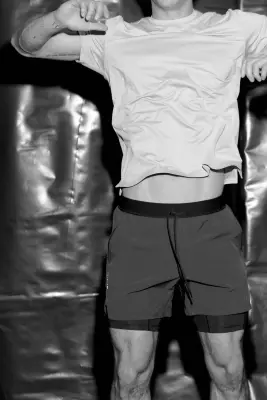 T-shirt de sport en mesh DryMove™ - Gris chiné — photo 1