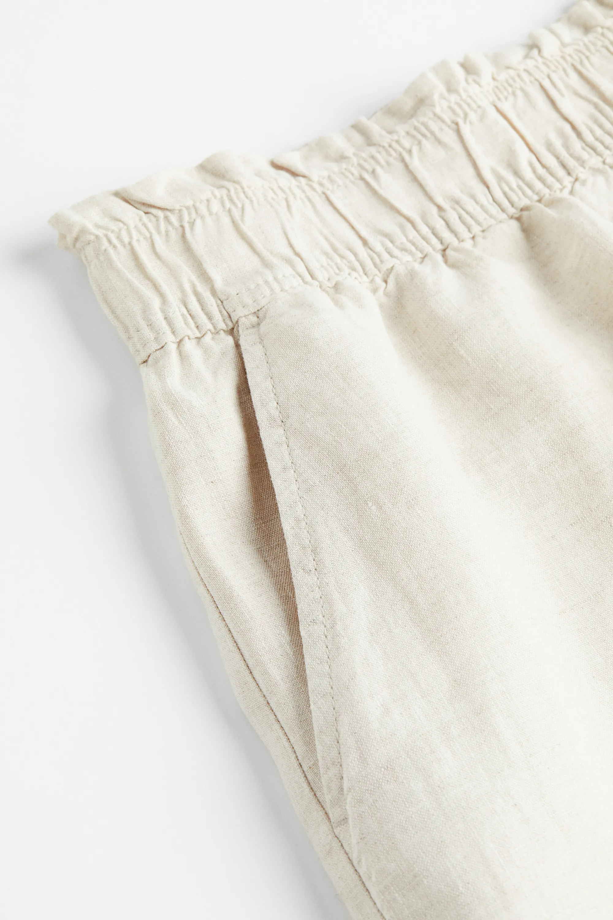 Short en lin - Beige clair