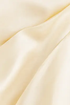 Top bandeau en satin - Crème — photo 5