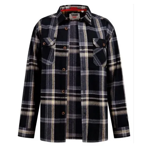 DUKE SURCHEMISE GRANDE LONGUEUR A CARREAUX Noir Gris