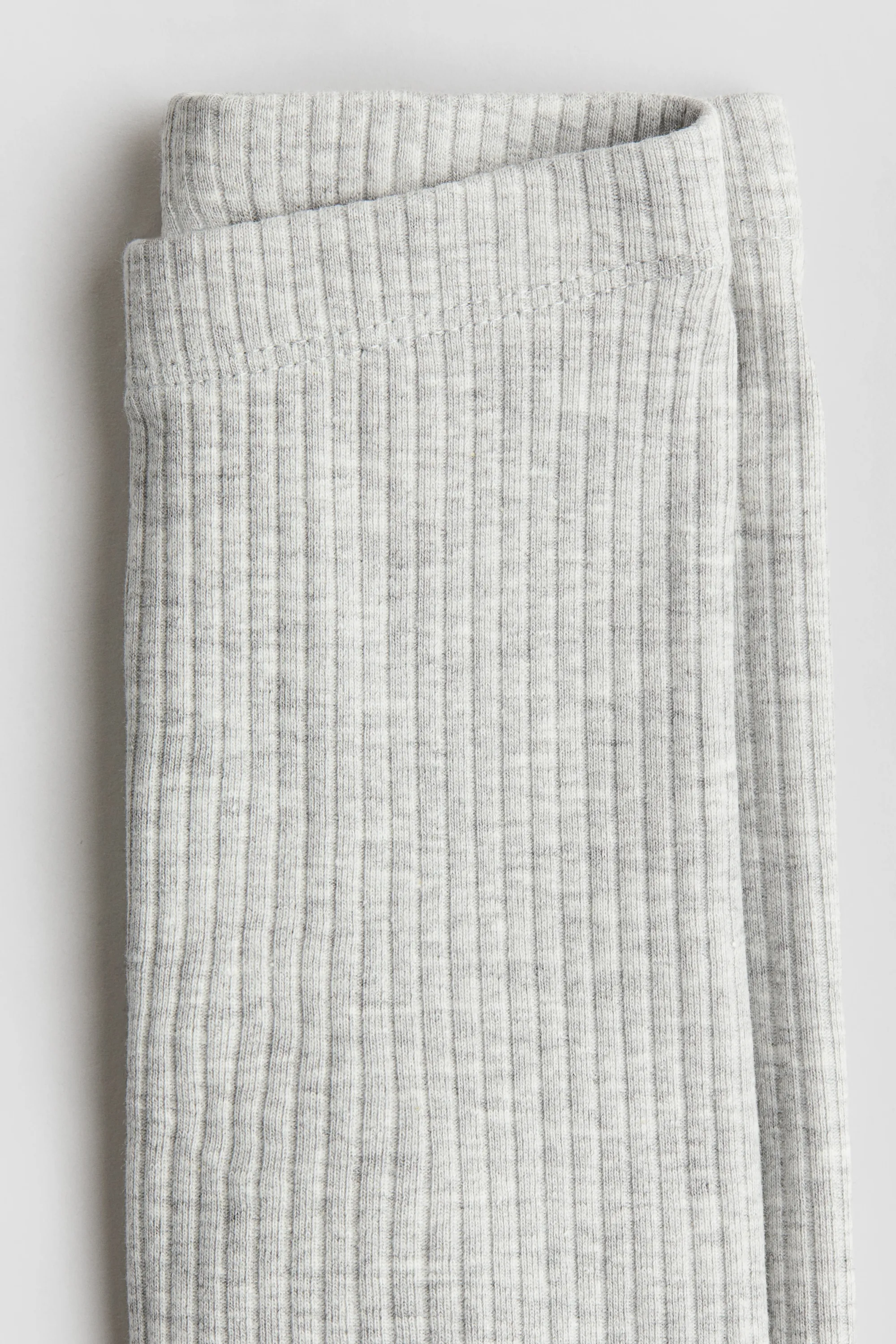 Legging en coton côtelé - Gris clair