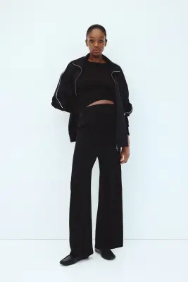 MAMA Pantalon en maille - Noir — photo 1