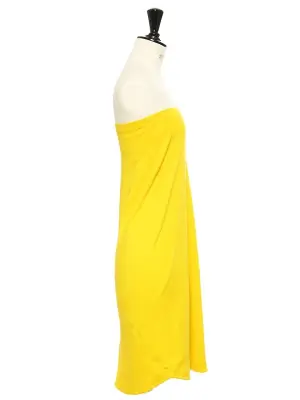 Robe bustier en coton jaune vif Px boutique 150€ Taille 34 — photo 5