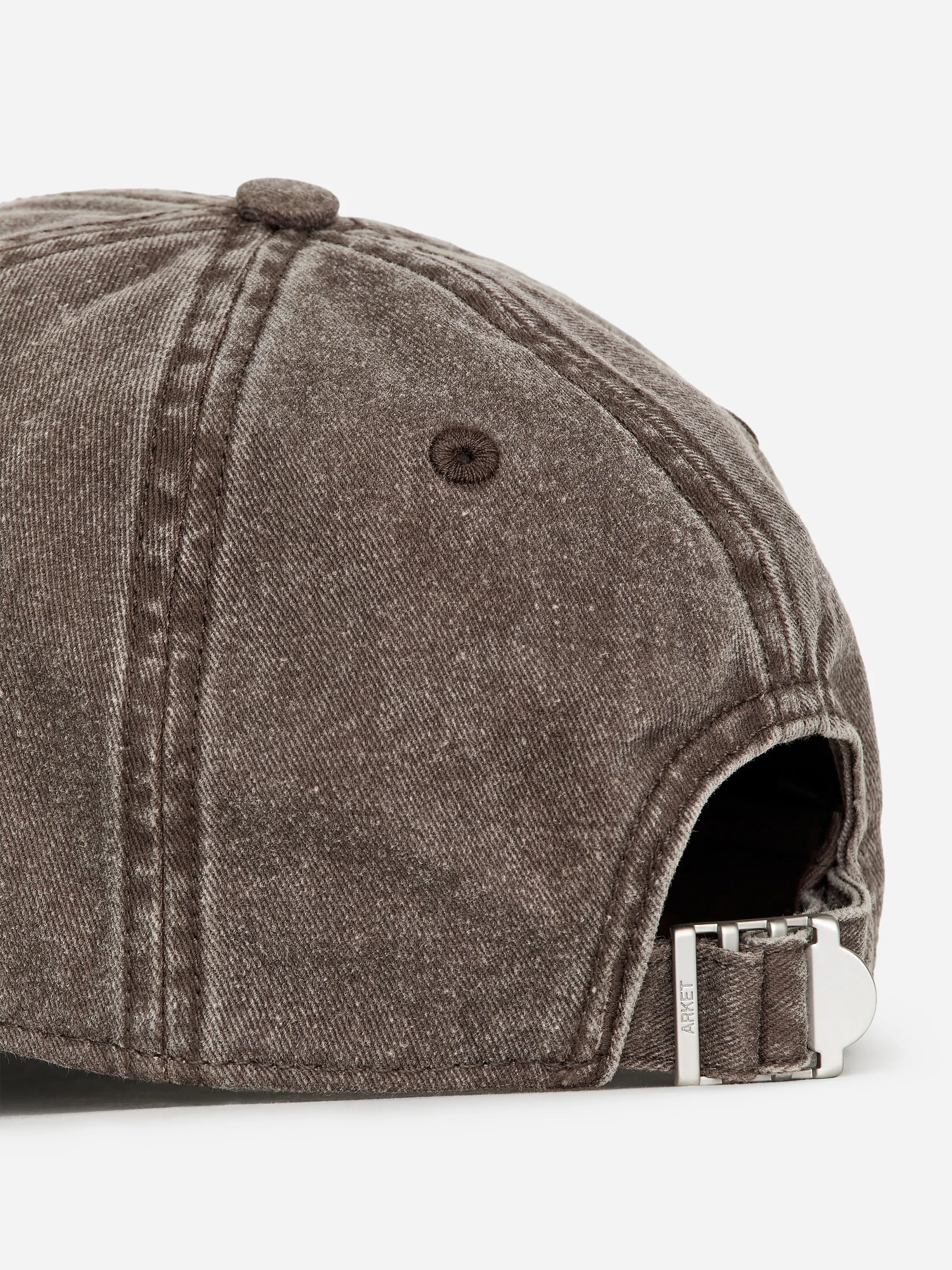 Casquette en coton lavé - Marron délavé