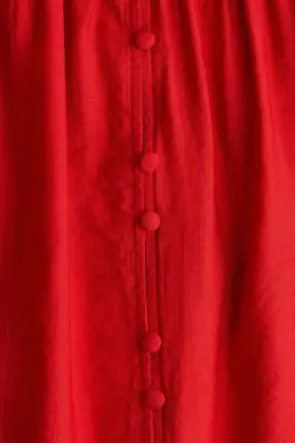 Robe tunique froissée - Rouge vif — photo 4