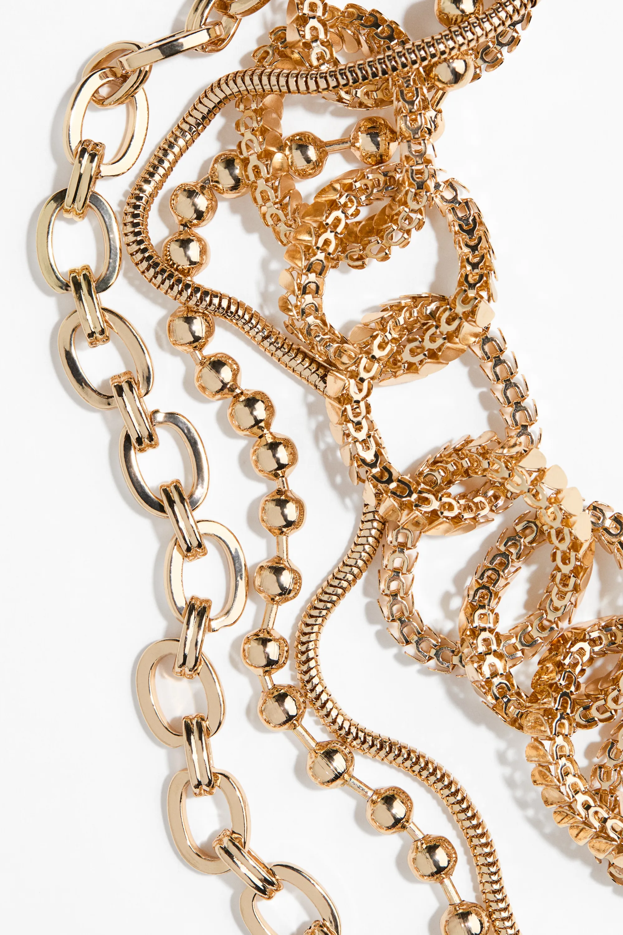 Collier multirangs - Doré