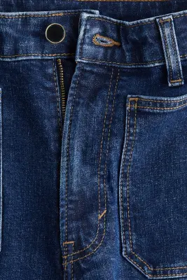 Wide High Jeans - Bleu denim — photo 5