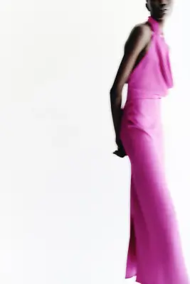 Robe à encolure bénitier - Violet vif — photo 2