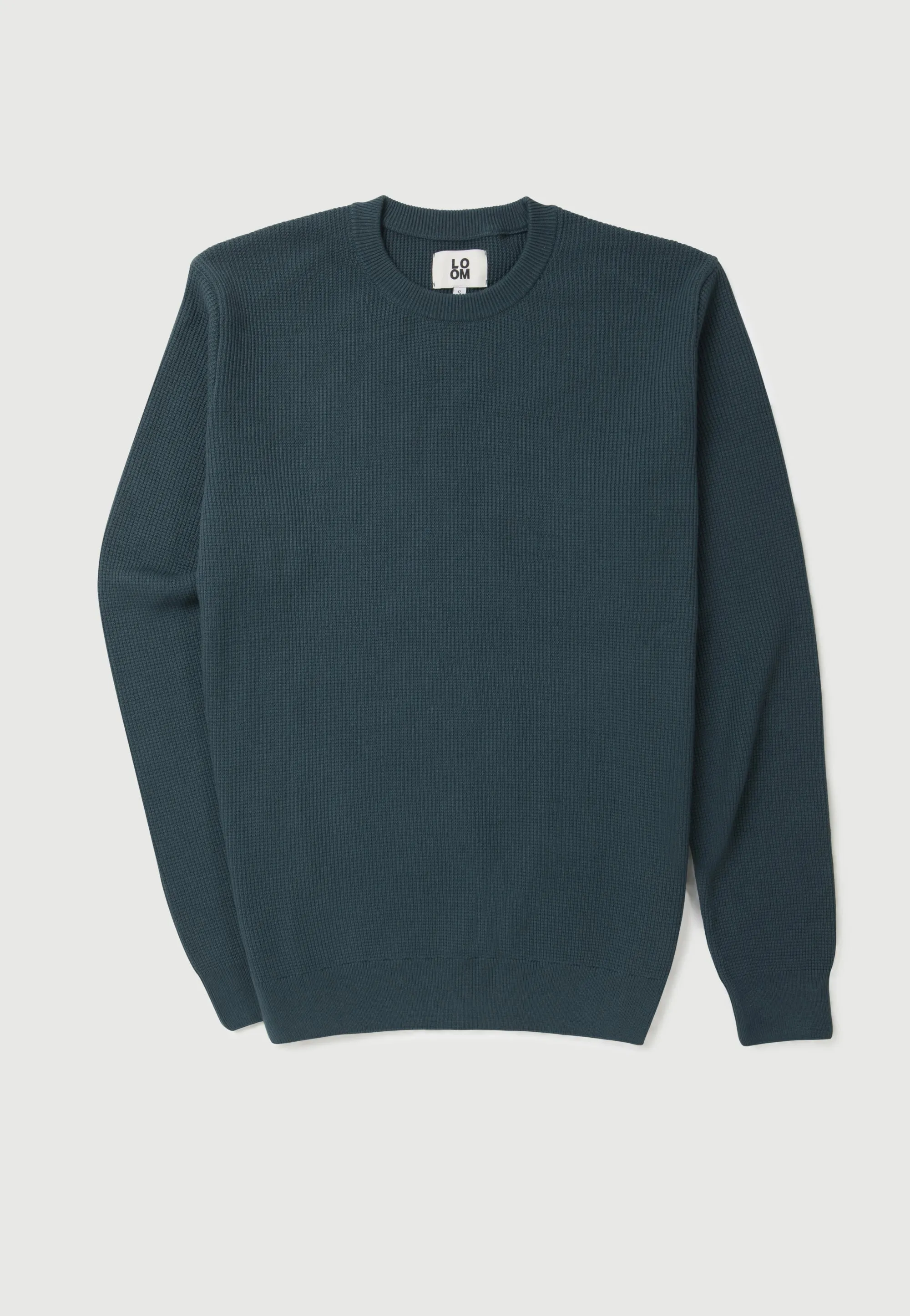 Le pull texturé - Bleu Gris