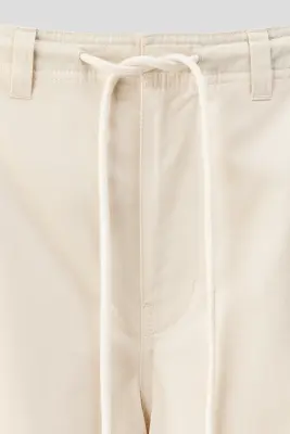 Pantalon cargo Loose Fit - Beige clair — photo 5