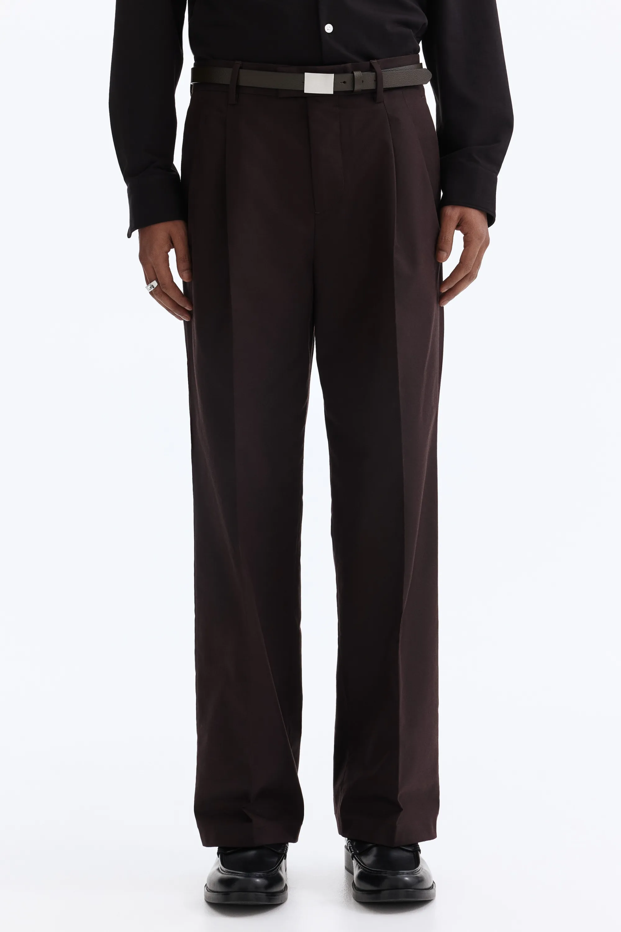 Pantalon chic Loose Fit - Marron