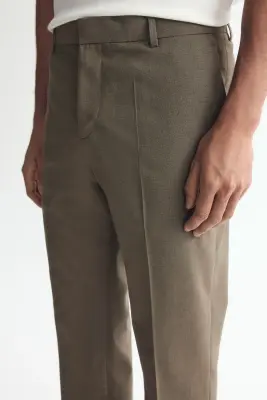 Pantalon de costume Slim Fit - Taupe — photo 1