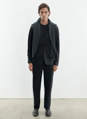 Pantalon en viscose, polyamide et élasthanne