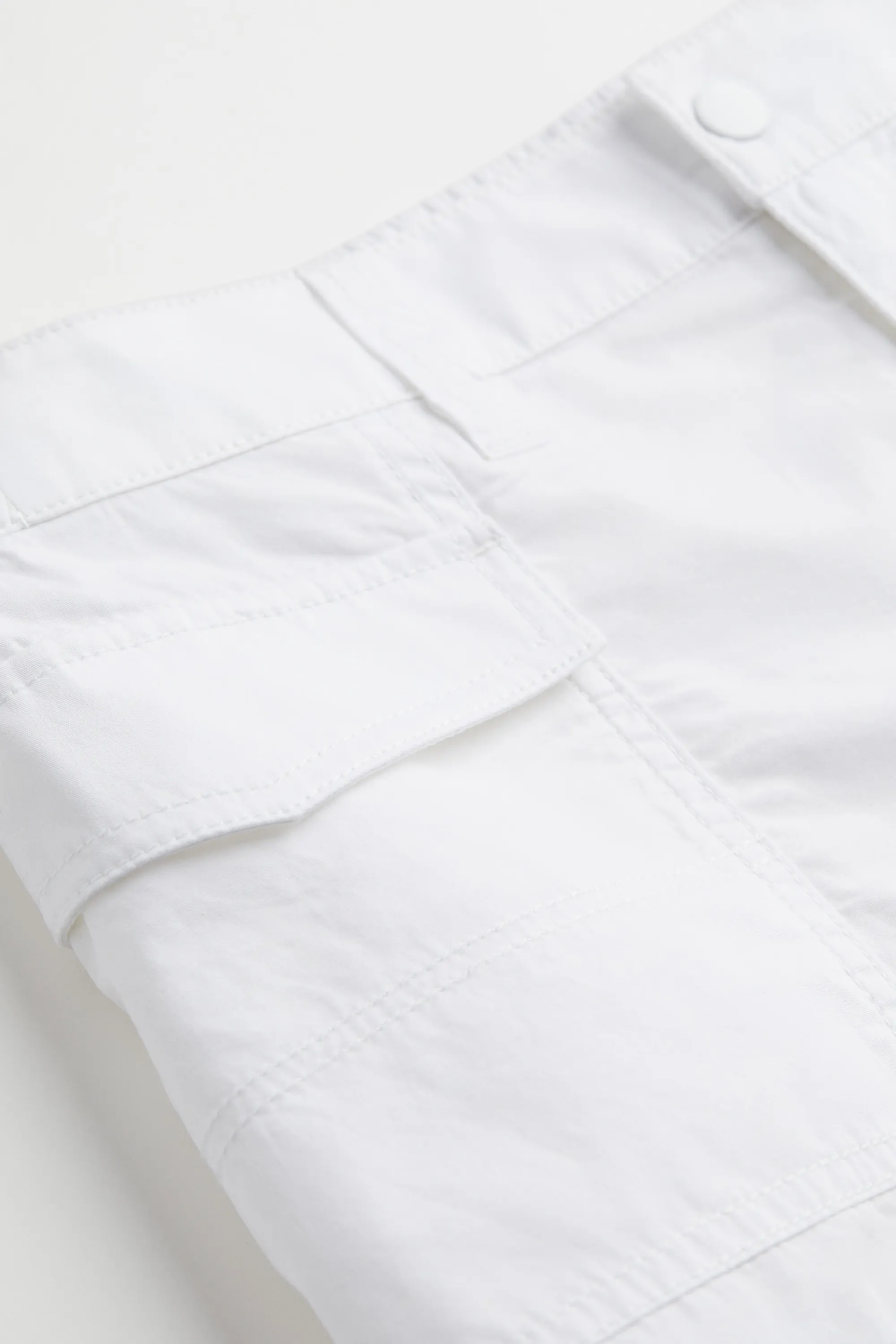 Short cargo court - Blanc