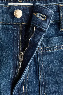 Wide High Jeans - Bleu denim foncé — photo 5