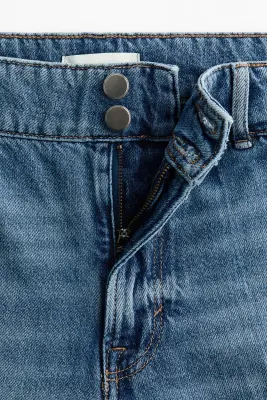 Wide High Waist Jeans - Bleu denim — photo 5
