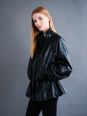 VESTE SAHARIENNE FAÇON CUIR — photo 2