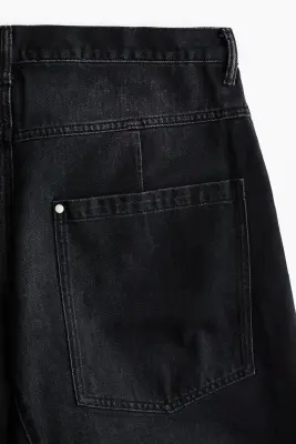 Short Baggy Barrel en denim - Noir denim — photo 5