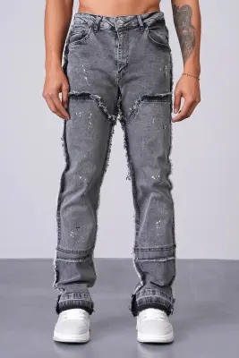 JEAN FLARE LL2000212 - GREY — photo 1