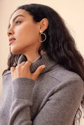 Boucles d'oreille Tila doré — photo 4