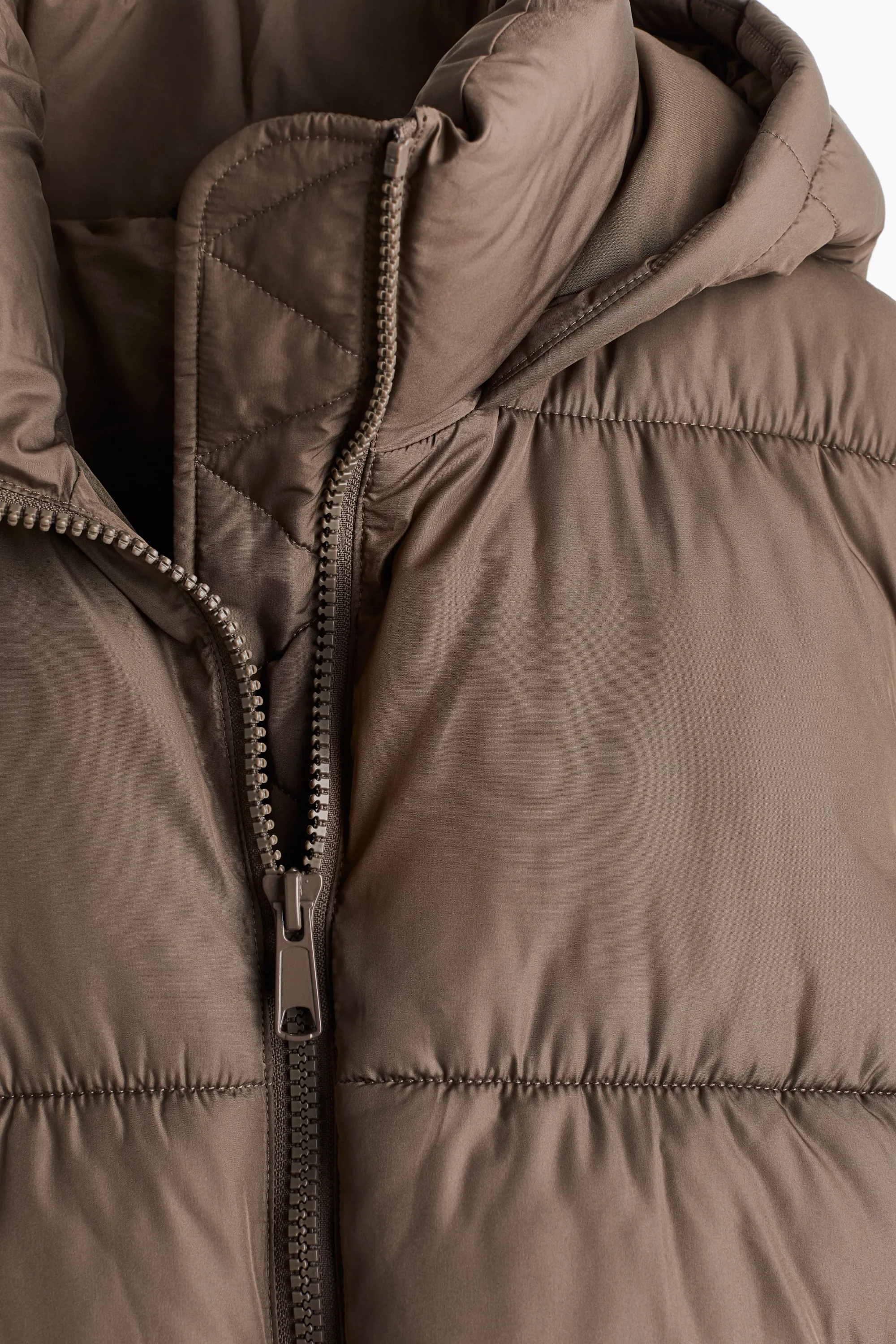 Doudoune à capuche - Beige foncé