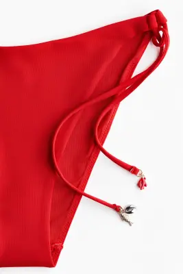Bas de maillot Tanga à nouer - Rouge — photo 4