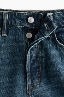 Baggy Regular Waist Jeans - Bleu denim foncé — photo 5