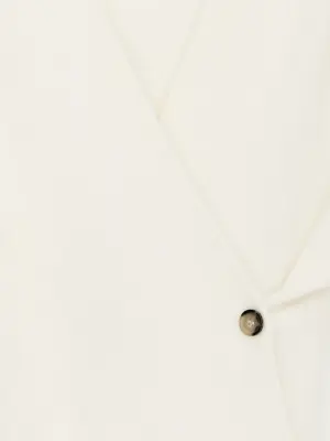 Cardigan en mélange de laine et d'alpaga - Blanc cassé — photo 2