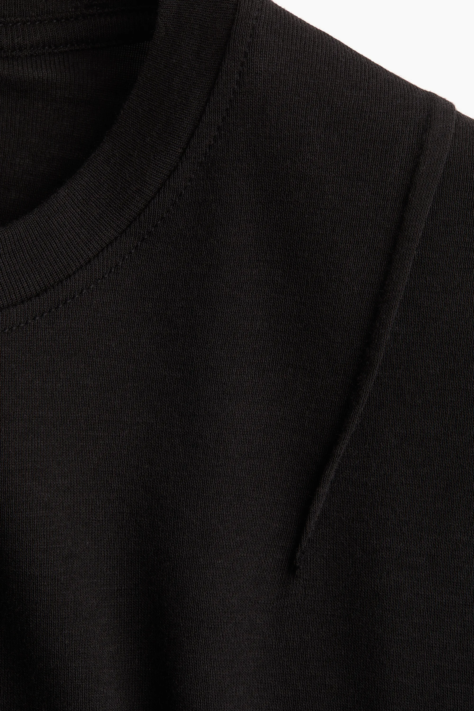 Top en coton pima - Noir