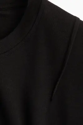 Top en coton pima - Noir — photo 1