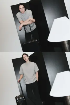 T-shirt Cooling Relaxed Fit - Gris chiné — photo 2