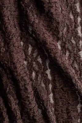 Robe de plage façon dentelle - Marron foncé — photo 3