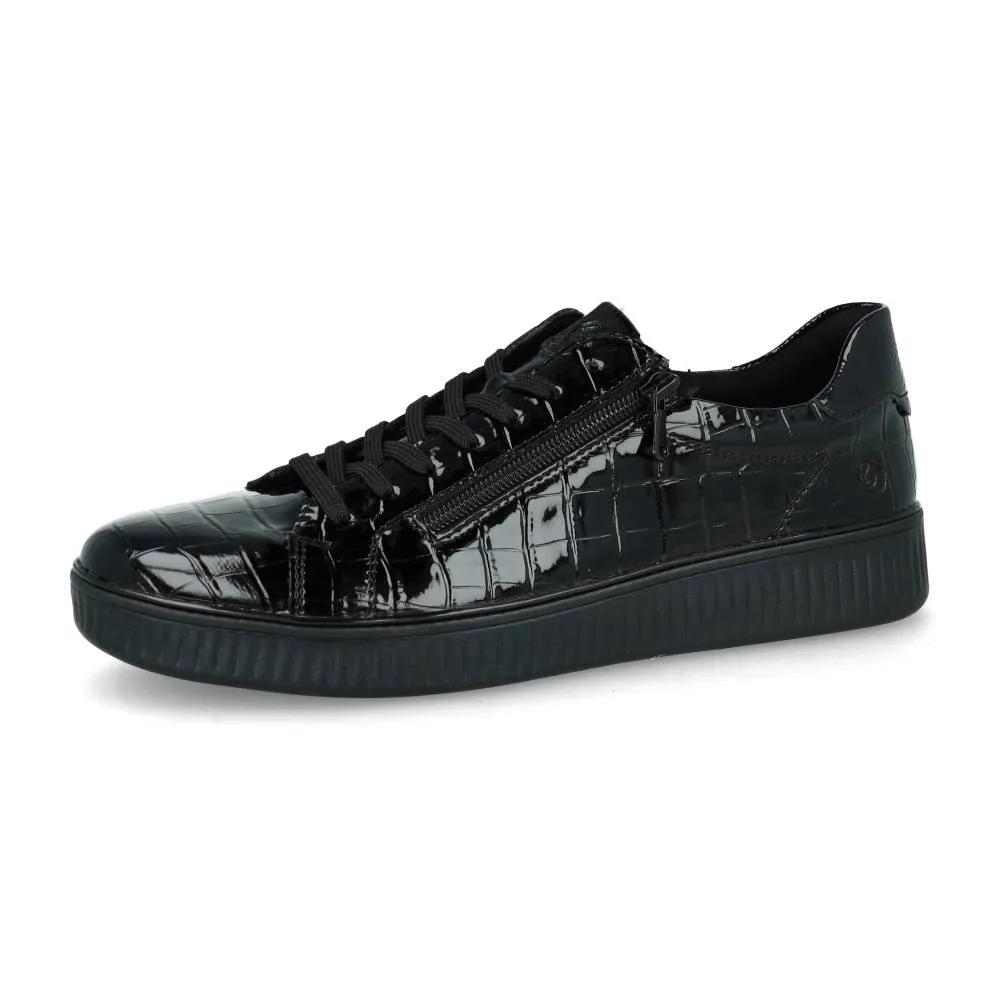 Baskets Remonte D2E01-00 Noires - Lacets Grande Pointure Femme