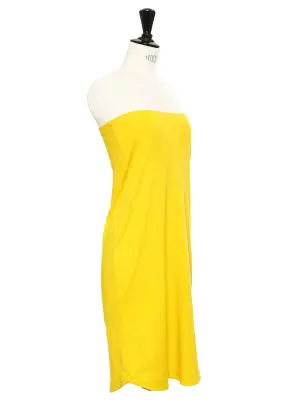 Robe bustier en coton jaune vif Px boutique 150€ Taille 34 — photo 4