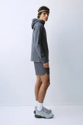 Veste de sport chaude avec capuche ThermoMove™ - Gris plomb — photo 3
