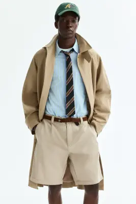Relaxed Fit Oxford shirt - Bleu clair/rayé — photo 2