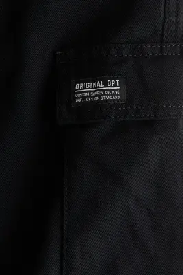 Pantalon cargo en coton - Noir — photo 2