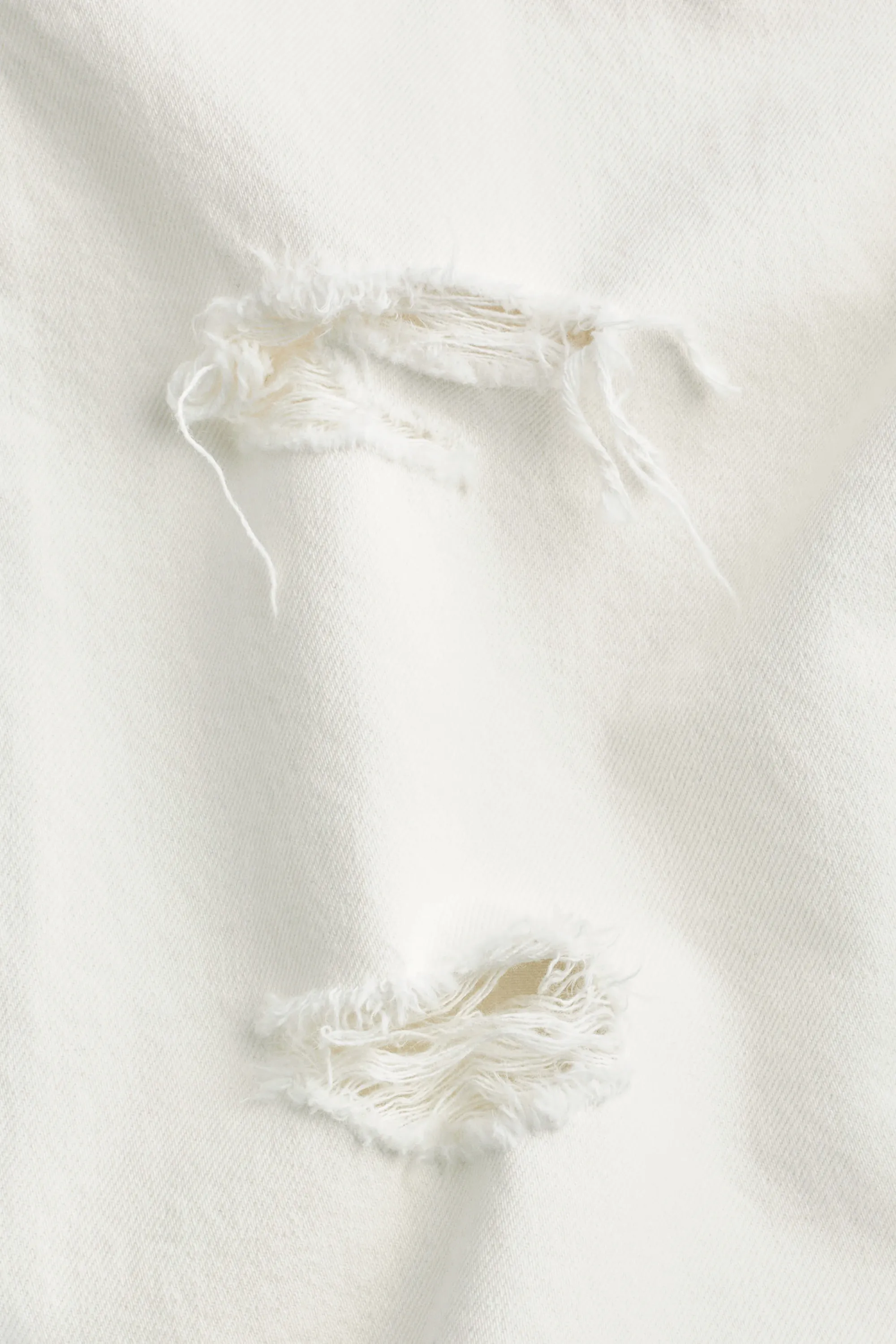 Short Baggy en denim - Blanc