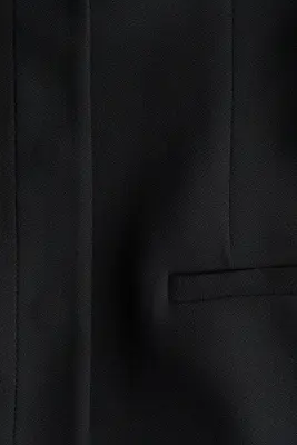 Blazer en jersey avec encolure dégagée - Noir — photo 4