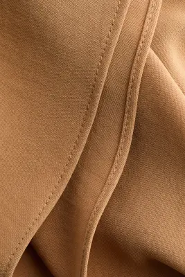Jupe asymétrique avec détail à nouer - Beige foncé — photo 5