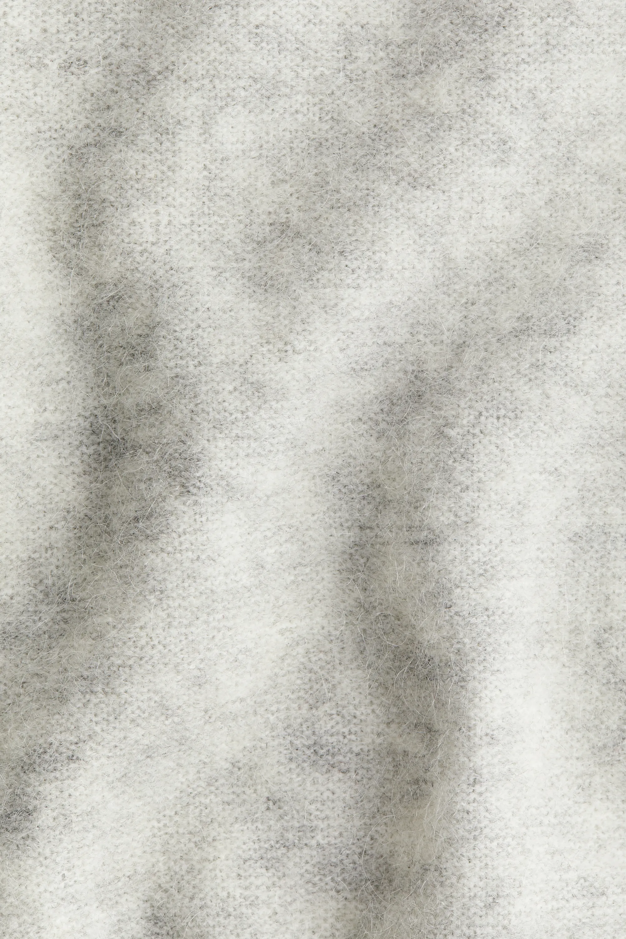 Top en mohair mélangé - Gris clair chiné