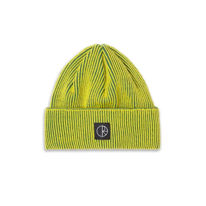 Bonnet Polar merinos lines – chartreuse / army green