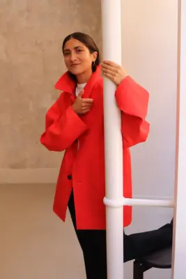 Sofie D’Hoore – CIMA Short single breasted jacket – FIRE — photo 2
