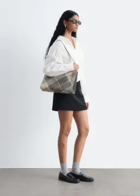 Chemise en coton à taille ceinturée - Blanc — photo 4
