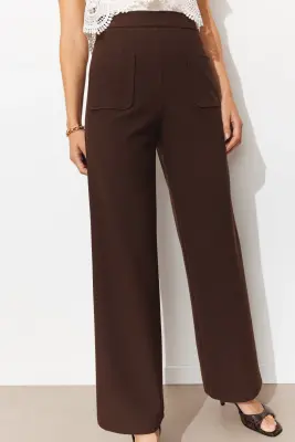 Pantalon large taille haute — photo 5