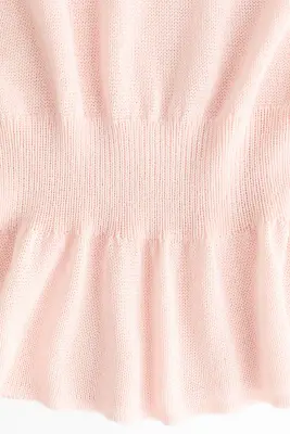 Top en maille avec encolure bateau - Rose clair — photo 4