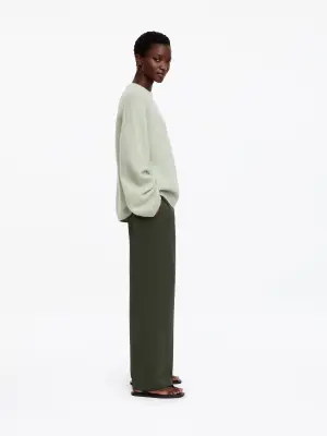 Pantalon droit - Vert kaki — photo 1