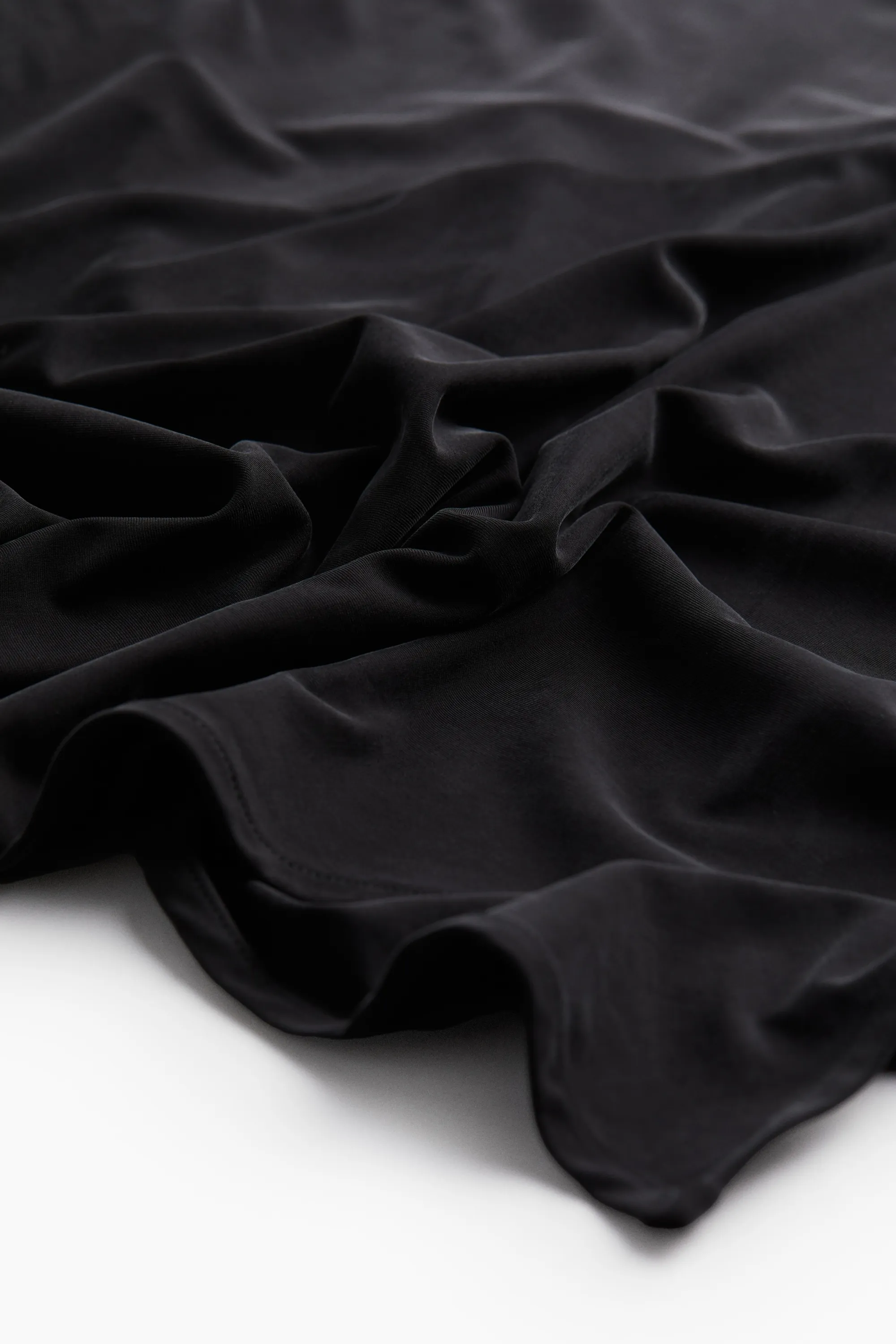Robe asymétrique en jersey - Noir