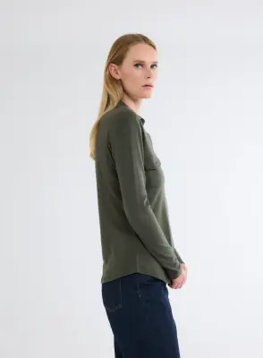 Chemise en coton et cachemire — photo 2