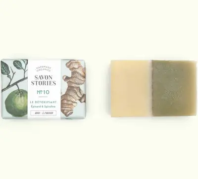 Savon N°10 Le Détoxifiant spiruline Savon Stories — photo 3